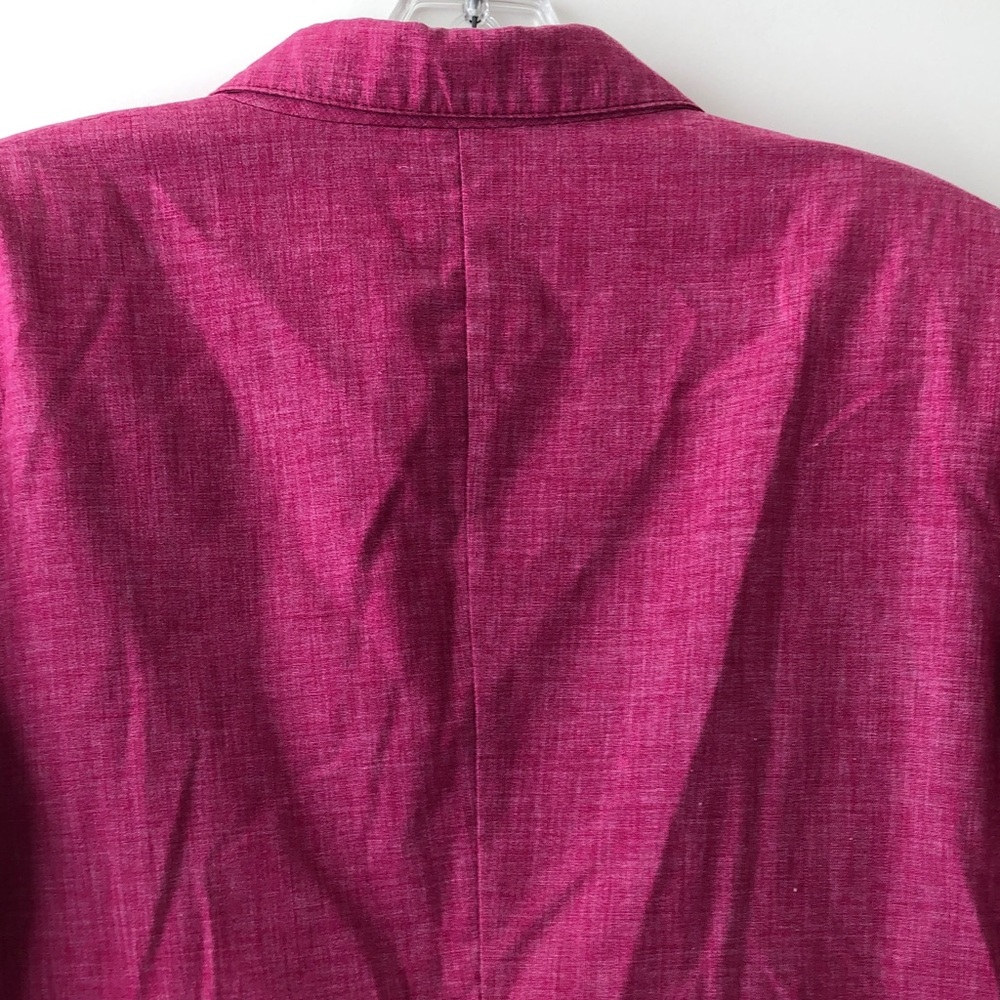 Vintage Women's Fuchsia Blazer Jacket - Picture 7 of 8